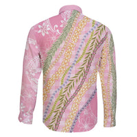 Pink Palaka Hawaii Leis Family Matching Mermaid Dress and Hawaiian Shirt Hawaiian-plaid Elegant Tropical Vibes - Polynesian Pride