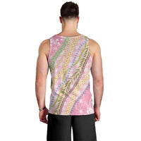 Pink Palaka Hawaii Leis Men Tank Top Hawaiian-plaid Elegant Tropical Vibes LT14 - Polynesian Pride