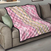 Pink Palaka Hawaii Leis Quilt Hawaiian-plaid Elegant Tropical Vibes - Polynesian Pride