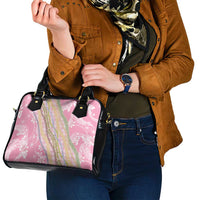 Pink Palaka Hawaii Leis Shoulder Handbag Hawaiian-plaid Elegant Tropical Vibes LT14 - Polynesian Pride