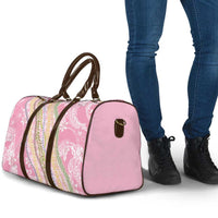 Pink Palaka Hawaii Leis Travel Bag Hawaiian-plaid Elegant Tropical Vibes LT14 - Polynesian Pride
