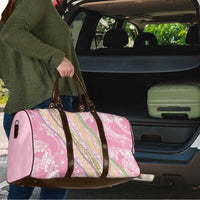 Pink Palaka Hawaii Leis Travel Bag Hawaiian-plaid Elegant Tropical Vibes LT14 - Polynesian Pride