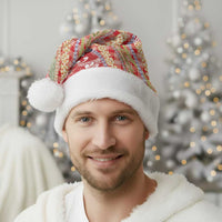 Red Palaka Hawaii Leis Christmas Santa Hat Hawaiian-plaid Elegant Tropical Vibes - Polynesian Pride