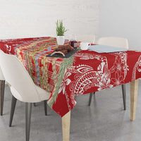 Red Palaka Hawaii Leis Tablecloth Hawaiian-plaid Elegant Tropical Vibes LT14 - Polynesian Pride