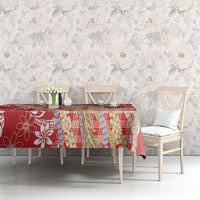Red Palaka Hawaii Leis Tablecloth Hawaiian-plaid Elegant Tropical Vibes LT14 - Polynesian Pride
