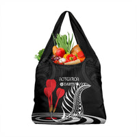 New Zealand Darts Grocery Bag Aotearoa Maori Fern Bring It On LT14 1-pack One Size Black - Polynesian Pride