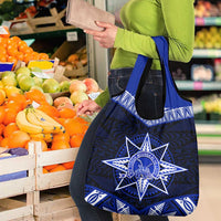Tonga Tupou College And Queen Salote College Grocery Bag Tongan Ngatu Pattern