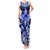 Tonga Tupou College And Queen Salote College Tank Maxi Dress Tongan Ngatu Pattern LT14 Women Blue - Polynesian Pride