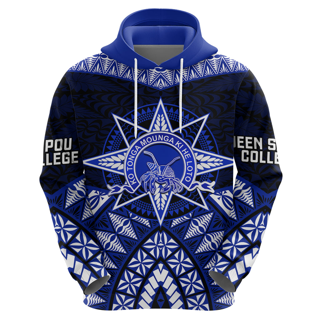 Tonga Tupou College And Queen Salote College Zip Hoodie Tongan Ngatu Pattern LT14 - Polynesian Pride