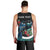 Personalised Valentine's Day New Zealand Men Tank Top Tui Bird Couple Kowhaiwhai Mix Pohutukawa