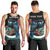 Personalised Valentine's Day New Zealand Men Tank Top Tui Bird Couple Kowhaiwhai Mix Pohutukawa