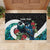 Personalised Valentine's Day New Zealand Rubber Doormat Tui Bird Couple Kowhaiwhai Mix Pohutukawa