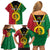 Personalised Hapi Independens Dei Vanuatu Family Matching Off Shoulder Short Dress and Hawaiian Shirt