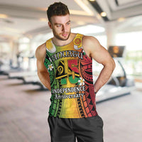 Vanuatu Independence Day Men Tank Top Long God Yumi Stanap Happy 45th Anniversary LT14 Reggae - Polynesian Pride