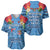 Fiji Day Baseball Jersey Happy 54 Years Of Independence Tapa Pattern Blue