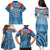 Fiji Day Family Matching Puletasi and Hawaiian Shirt Happy 54 Years Of Independence Tapa Pattern Blue