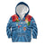 Fiji Day Kid Hoodie Happy 54 Years Of Independence Tapa Pattern Blue