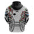 Fiji Day Hoodie Happy 54 Years Of Independence Tapa Pattern White