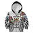 Fiji Day Kid Hoodie Happy 54 Years Of Independence Tapa Pattern White