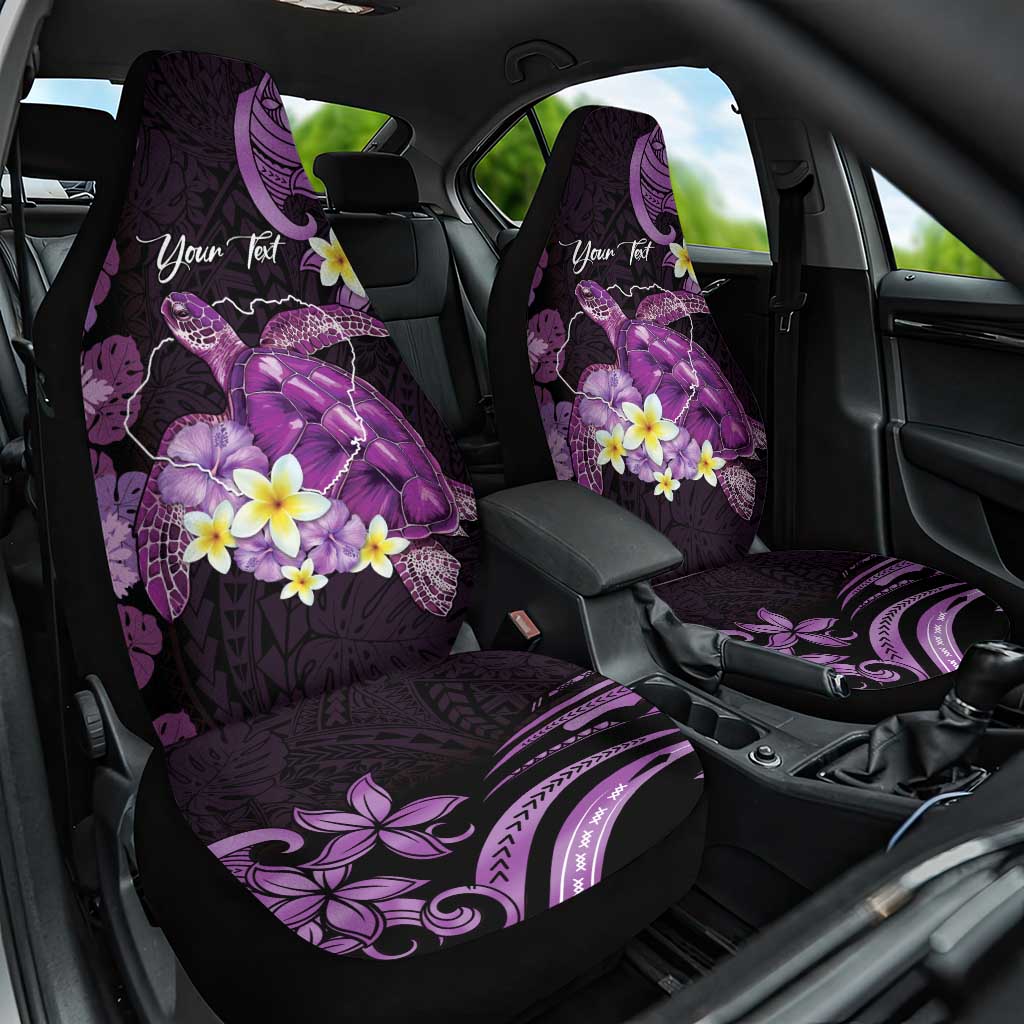 Personalised Aloha Hawaii Kauai Island Car Seat Cover Garden Isle Map Sea Turtle Plumeria