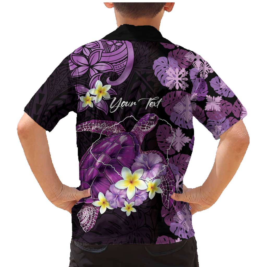 Personalised Aloha Hawaii Kauai Island Family Matching Mermaid Dress and Hawaiian Shirt Garden Isle Map Sea Turtle Plumeria