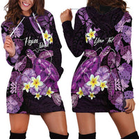Personalised Aloha Hawaii Kauai Island Hoodie Dress Garden Isle Map Sea Turtle Plumeria