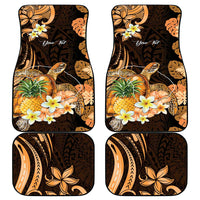 Personalised Aloha Hawaii Lanai Island Car Mats Pineapple Isle Map Sea Turtle Plumeria