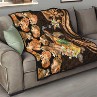 Personalised Aloha Hawaii Lanai Island Quilt Pineapple Isle Map Sea Turtle Plumeria