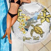 Personalised Aloha Hawaii Niihau Island Beach Blanket Forbidden Isle Map Shell Lei LT14 - Polynesian Pride