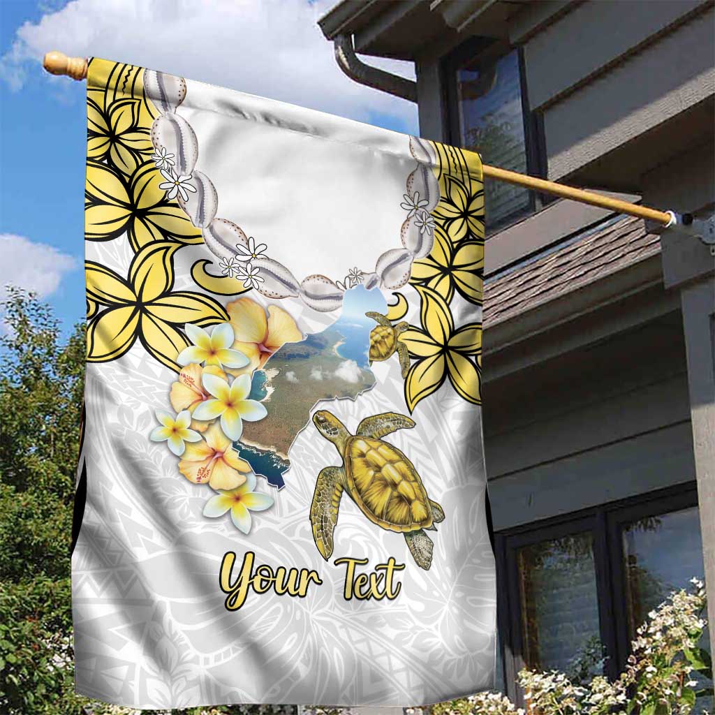 Personalised Aloha Hawaii Niihau Island Garden Flag Forbidden Isle Map Shell Lei LT14 - Polynesian Pride