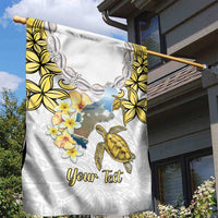 Personalised Aloha Hawaii Niihau Island Garden Flag Forbidden Isle Map Shell Lei LT14 - Polynesian Pride