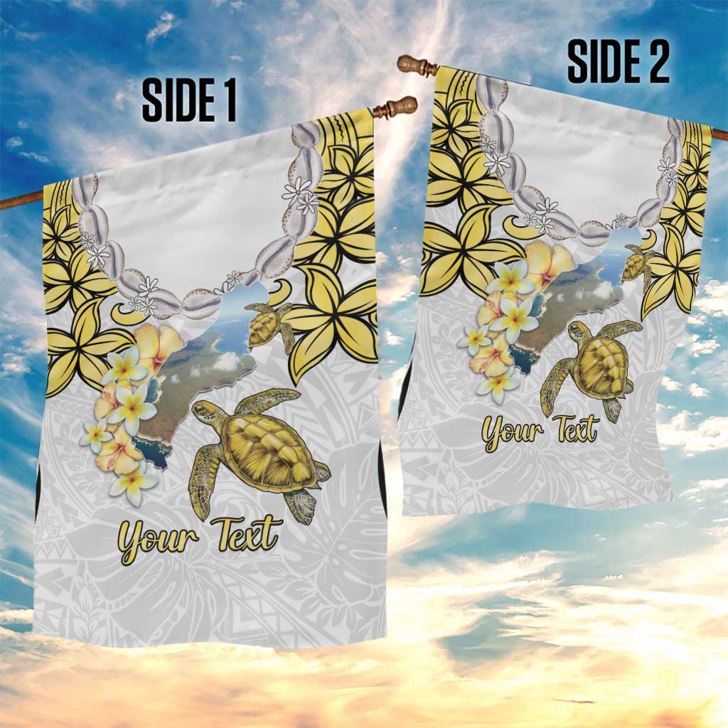 Personalised Aloha Hawaii Niihau Island Garden Flag Forbidden Isle Map Shell Lei LT14 - Polynesian Pride