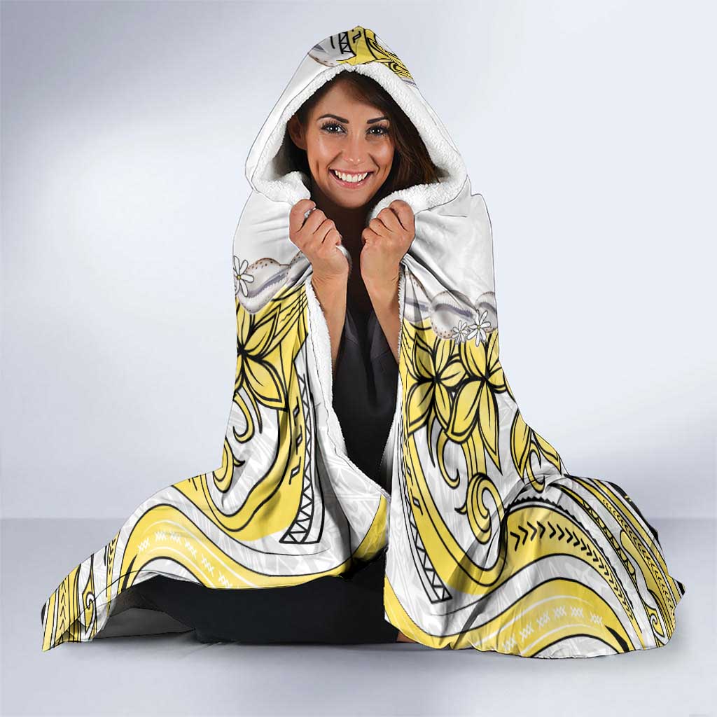 Personalised Aloha Hawaii Niihau Island Hooded Blanket Forbidden Isle Map Shell Lei LT14 - Polynesian Pride