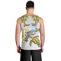 Personalised Aloha Hawaii Niihau Island Men Tank Top Forbidden Isle Map Shell Lei LT14 - Polynesian Pride