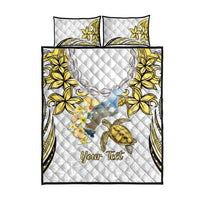 Personalised Aloha Hawaii Niihau Island Quilt Bed Set Forbidden Isle Map Shell Lei