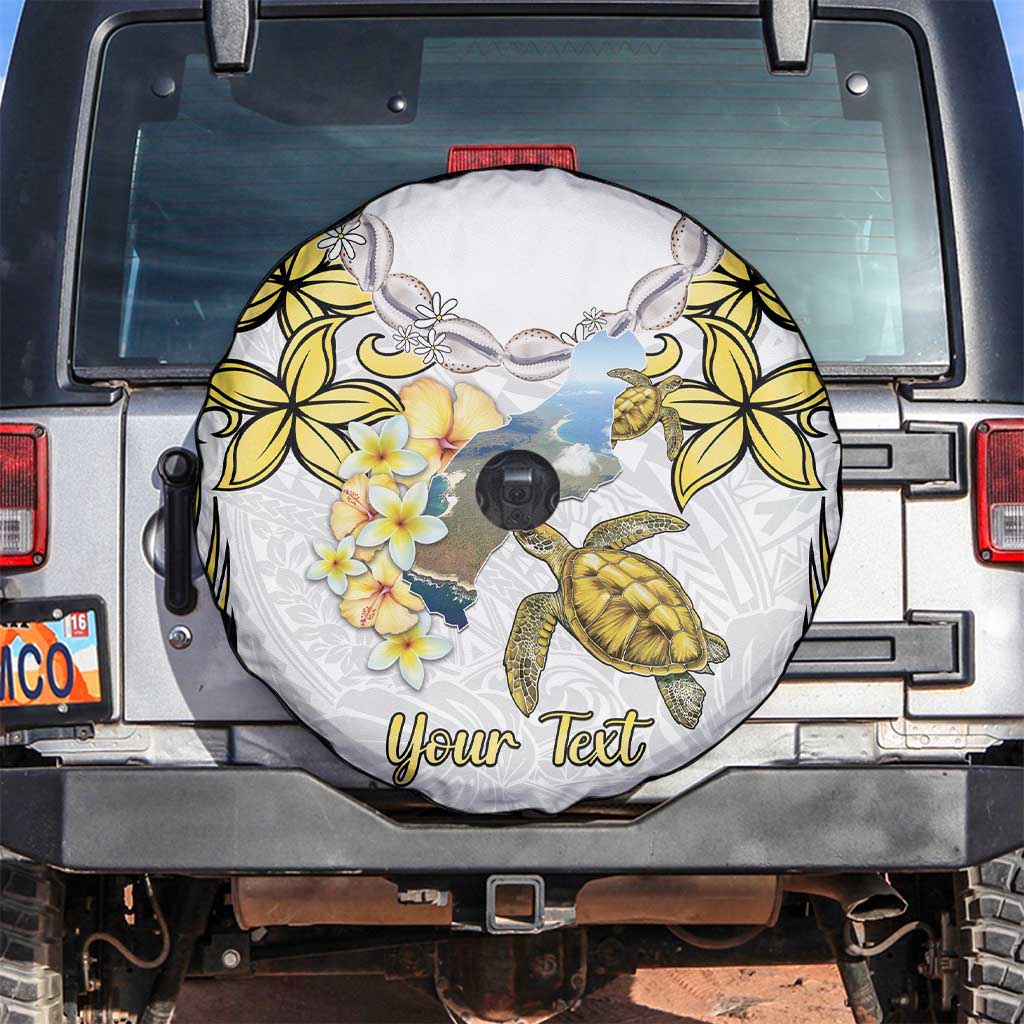 Personalised Aloha Hawaii Niihau Island Spare Tire Cover Forbidden Isle Map Shell Lei