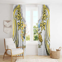 Personalised Aloha Hawaii Niihau Island Window Curtain Forbidden Isle Map Shell Lei LT14 - Polynesian Pride