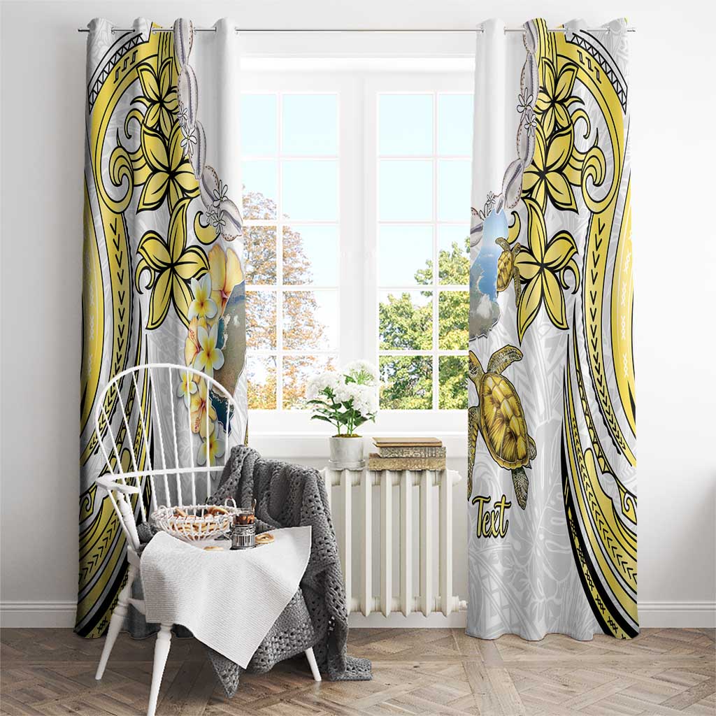 Personalised Aloha Hawaii Niihau Island Window Curtain Forbidden Isle Map Shell Lei LT14 - Polynesian Pride