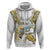 Personalised Aloha Hawaii Niihau Island Zip Hoodie Forbidden Isle Map Shell Lei