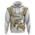 Personalised Aloha Hawaii Niihau Island Zip Hoodie Forbidden Isle Map Shell Lei