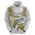 Personalised Aloha Hawaii Niihau Island Zip Hoodie Forbidden Isle Map Shell Lei