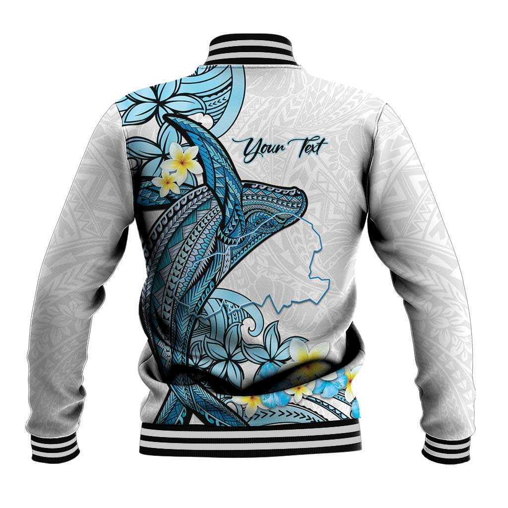 Personalised Aloha Hawaii Kahoolawe Island Baseball Jacket Target Isle Map With Humpback Whale LT14 - Polynesian Pride