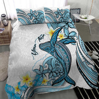 Personalised Aloha Hawaii Kahoolawe Island Bedding Set Target Isle Map With Humpback Whale