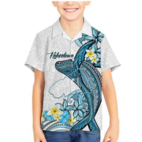 Personalised Aloha Hawaii Kahoolawe Island Family Matching Mermaid Dress and Hawaiian Shirt Target Isle Map With Humpback Whale