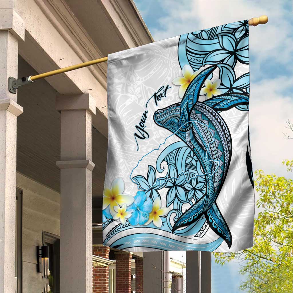 Personalised Aloha Hawaii Kahoolawe Island Garden Flag Target Isle Map With Humpback Whale LT14 House Flag Blue - Polynesian Pride