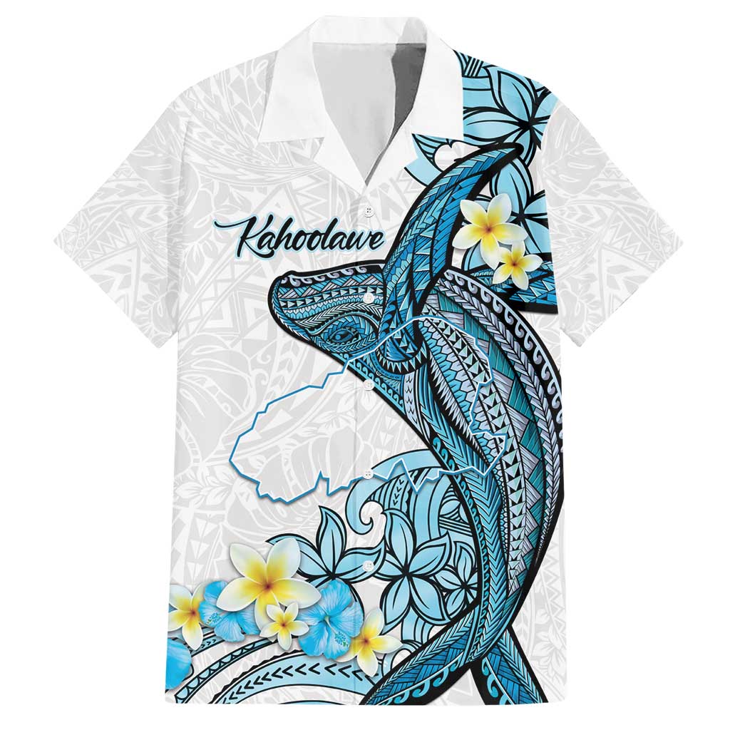 Personalised Aloha Hawaii Kahoolawe Island Hawaiian Shirt Target Isle Map With Humpback Whale LT14 Blue - Polynesian Pride