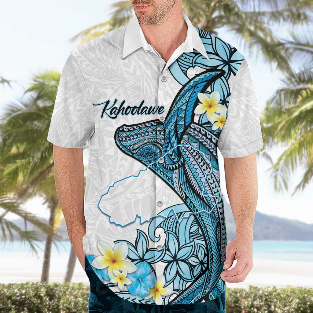 Personalised Aloha Hawaii Kahoolawe Island Hawaiian Shirt Target Isle Map With Humpback Whale LT14 - Polynesian Pride