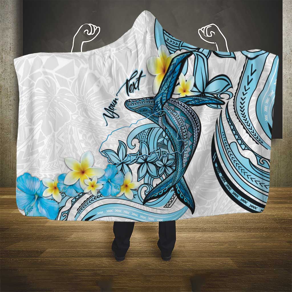 Personalised Aloha Hawaii Kahoolawe Island Hooded Blanket Target Isle Map With Humpback Whale LT14 - Polynesian Pride