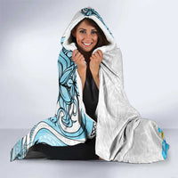 Personalised Aloha Hawaii Kahoolawe Island Hooded Blanket Target Isle Map With Humpback Whale LT14 - Polynesian Pride