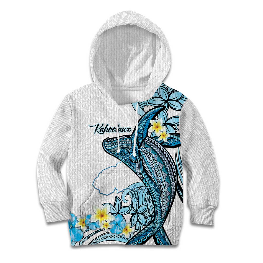 Personalised Aloha Hawaii Kahoolawe Island Kid Hoodie Target Isle Map With Humpback Whale